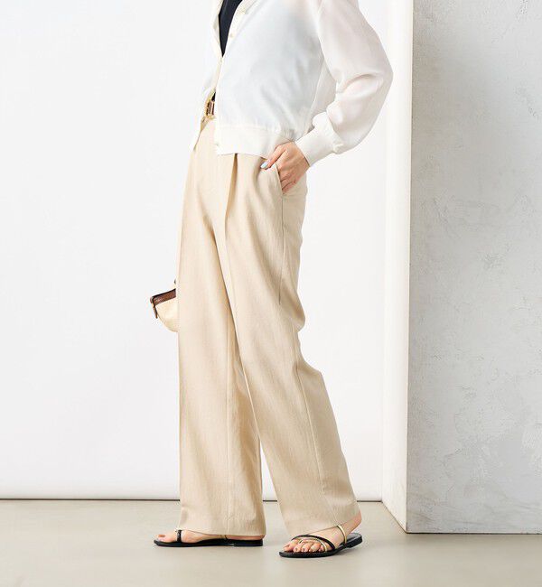 NOLLEY'S「【PR林☆別注カラーあり】ウォッシャブルツイルストレッチ愛されワイドパンツ」|その他|