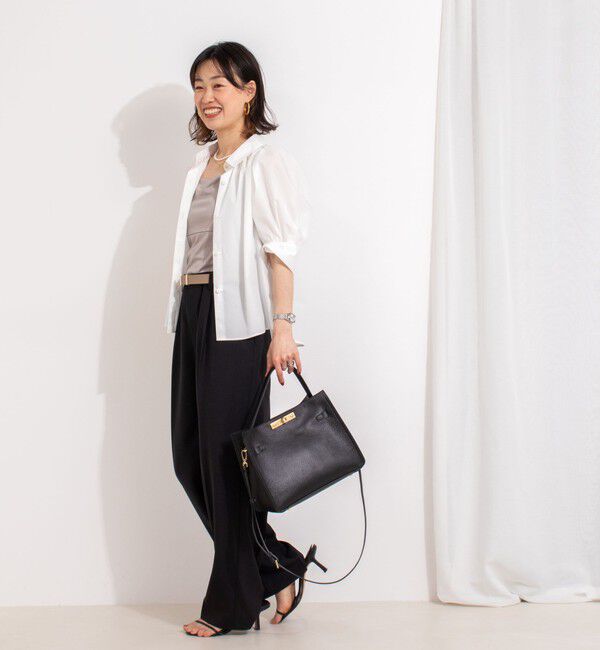 NOLLEY'S「【PR林☆別注カラーあり】ウォッシャブルツイルストレッチ愛されワイドパンツ」|その他|