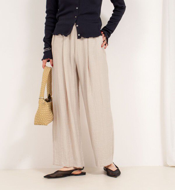 NOLLEY'S「◇【WEB限定】《セットアップ対応》ジュピターインゴムイージーワイドパンツ」|その他|