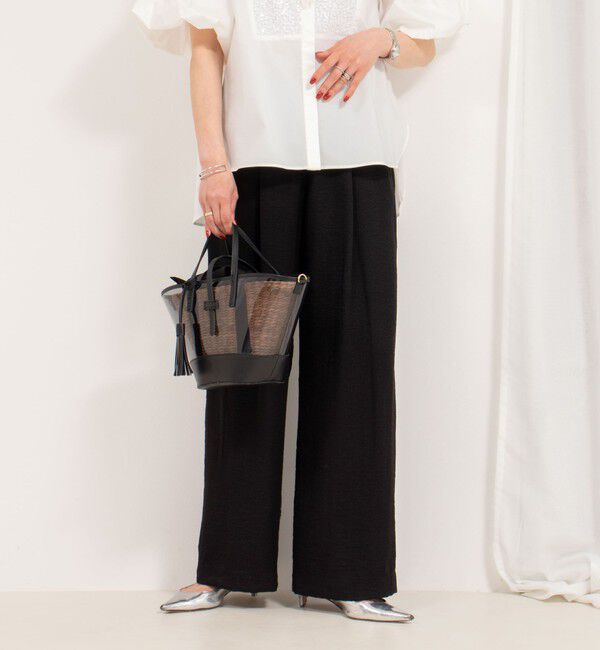 NOLLEY'S「◇【WEB限定】《セットアップ対応》ジュピターインゴムイージーワイドパンツ」|その他|