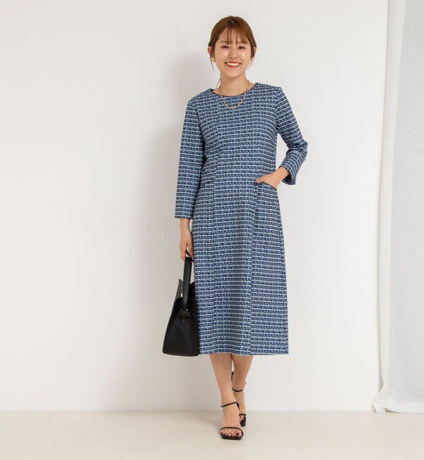 NOLLEY'S「ツイード見えワンピース」|ワンピース|