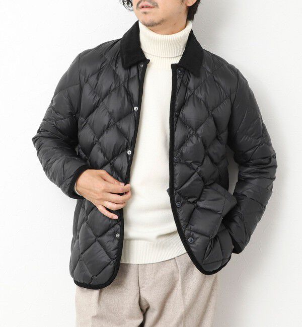 NOLLEY'S goodman「【TAION/タイオン】別注ソフトシェル キルティングジャケット 25AW」|ダウン|ブラック