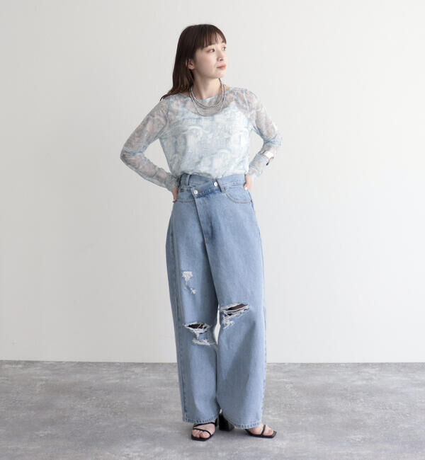 fredy emue「ランドスケープシアープルオーバー」|Tシャツ・カットソー|