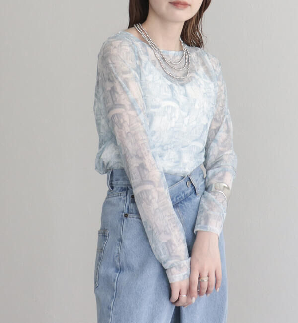 fredy emue「ランドスケープシアープルオーバー」|Tシャツ・カットソー|