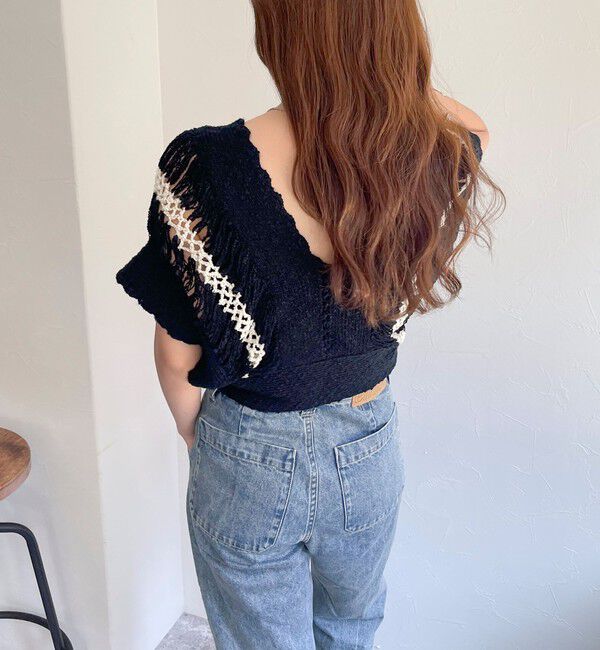 fredy emue「ハンドメイドかぎ編みビスチェ」|ニット・セーター|