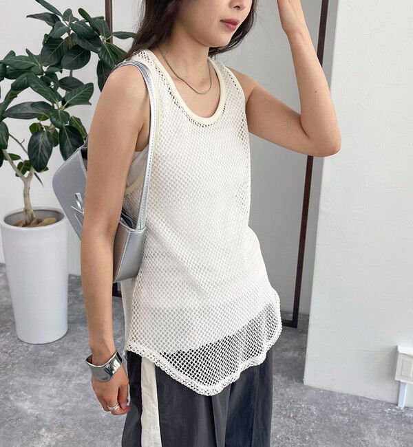 fredy emue「メッシュチュニックタンクトップ」|タンクトップ|