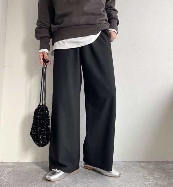 fredy emue「ソフトフランネルセミワイドパンツ」|その他|