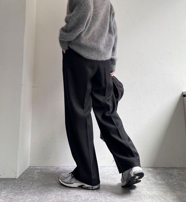 fredy emue「ツィードタックスラックス」|スラックス|ブラック