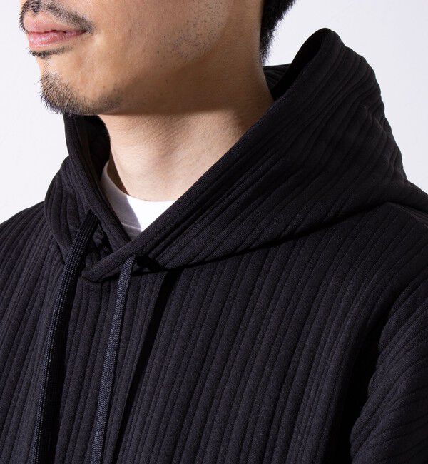 GLOSTER「【GLOSTER/グロスター】ストライプ キルティング  プルオーバーパーカー フーディ 」|パーカー|