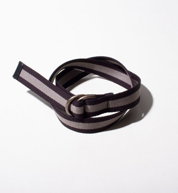 GLOSTER「【GLOSTER/グロスター】IVY Dリングテープベルト リングベルト」|ベルト|ブラック系その他
