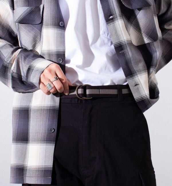 GLOSTER「【GLOSTER/グロスター】IVY Dリングテープベルト リングベルト」|ベルト|