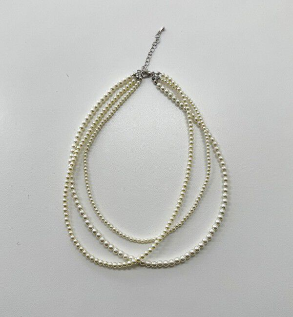 fredy emue「パール3連ショートネックレス」|ネックレス|