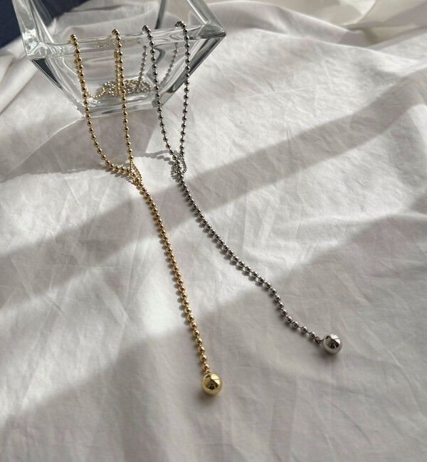 fredy emue「ボールチェーンフリーネックレス」|ネックレス|ゴールド