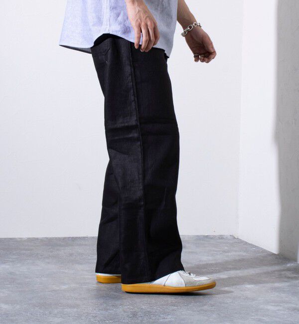 GLOSTER「【GEVACO/ゲバコ】コットンリネン イージーベイカーパンツ (無地/ストライプ)」|チノ|