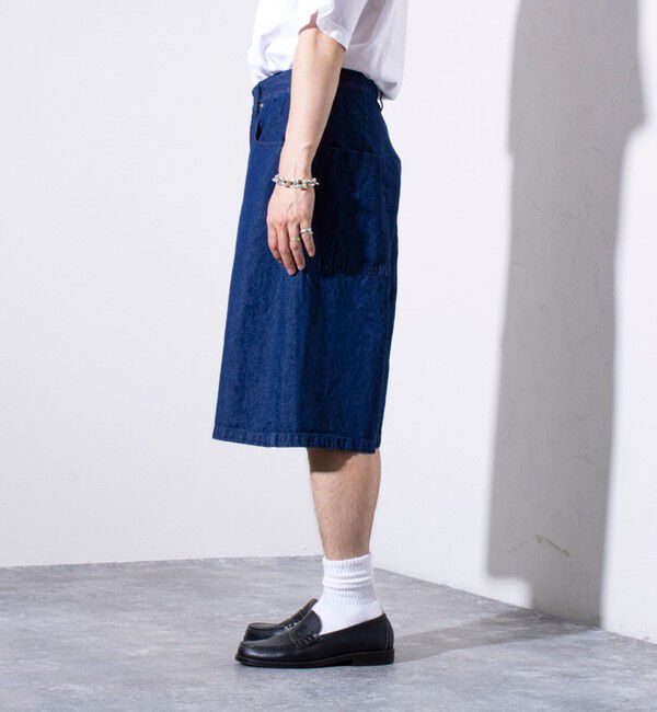 GLOSTER「【GLOSTER/グロスター】8オンスデニム ワイドショートパンツ ハーフパンツ」|その他|