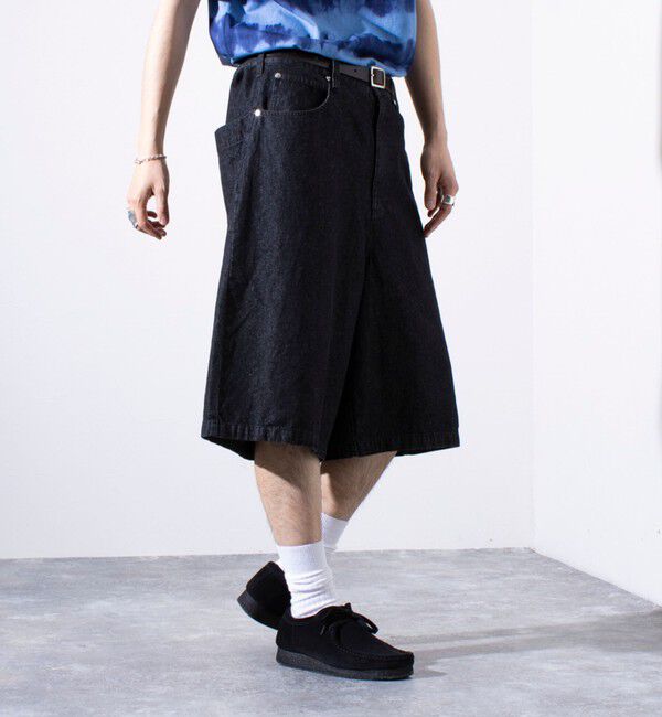 GLOSTER「【GLOSTER/グロスター】8オンスデニム ワイドショートパンツ ハーフパンツ」|その他|
