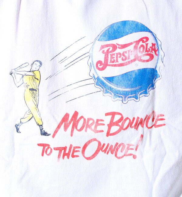 GLOSTER「【PEPSI&times;DISCUS ATHLETIC】コラボ プリント 半袖 クルーネックTシャツ」|Tシャツ・カットソー|