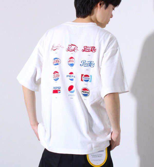 GLOSTER「【PEPSI&times;DISCUS ATHLETIC】コラボ プリント 半袖 クルーネックTシャツ」|Tシャツ・カットソー|