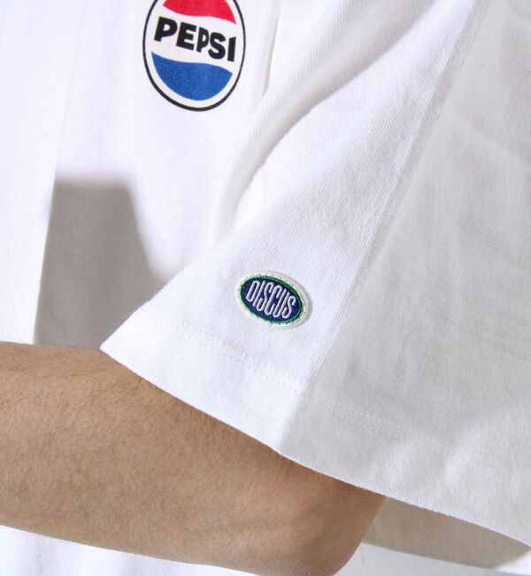 GLOSTER「【PEPSI&times;DISCUS ATHLETIC】コラボ プリント 半袖 クルーネックTシャツ」|Tシャツ・カットソー|