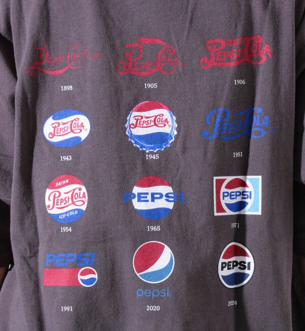 GLOSTER「【PEPSI&times;DISCUS ATHLETIC】コラボ プリント 半袖 クルーネックTシャツ」|Tシャツ・カットソー|