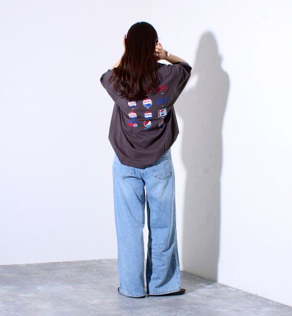 GLOSTER「【PEPSI&times;DISCUS ATHLETIC】コラボ プリント 半袖 クルーネックTシャツ」|Tシャツ・カットソー|