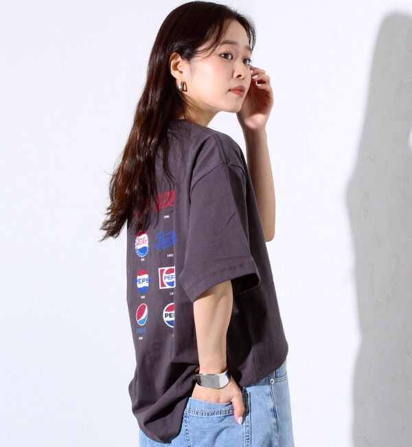 GLOSTER「【PEPSI&times;DISCUS ATHLETIC】コラボ プリント 半袖 クルーネックTシャツ」|Tシャツ・カットソー|