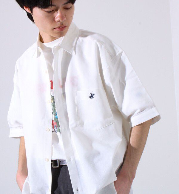 GLOSTER「【BEVERLY HILLS POLO CLUB】テックシアー速乾半袖シャツ」|シャツ・ブラウス|