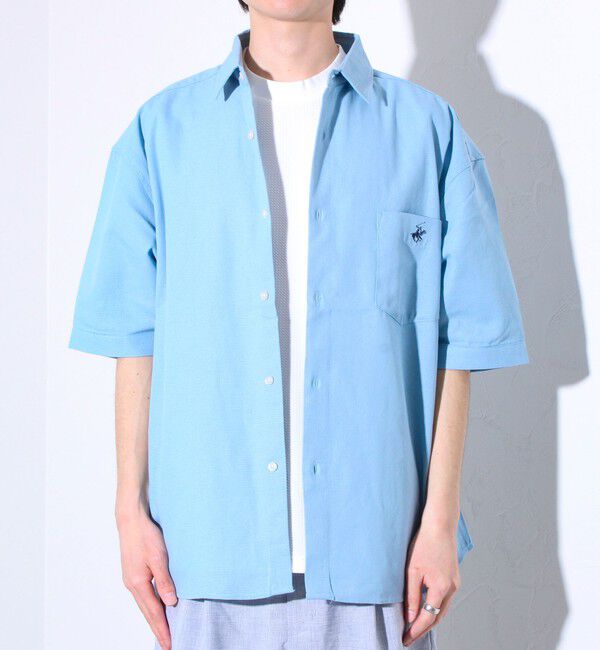 GLOSTER「【BEVERLY HILLS POLO CLUB】テックシアー速乾半袖シャツ」|シャツ・ブラウス|