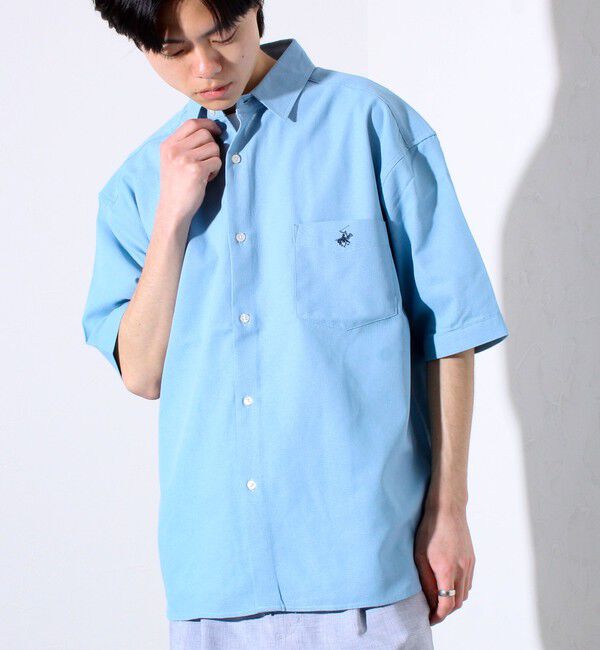 GLOSTER「【BEVERLY HILLS POLO CLUB】テックシアー速乾半袖シャツ」|シャツ・ブラウス|