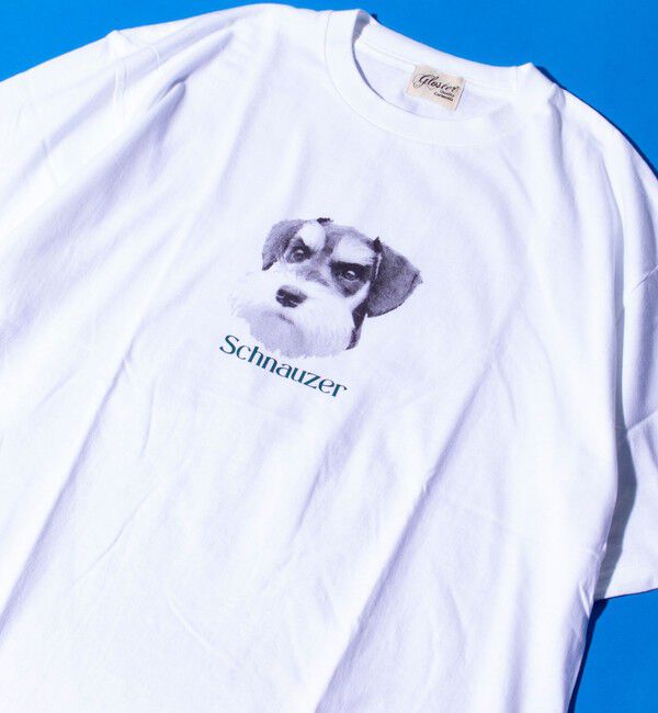 GLOSTER「【新柄追加】【GLOSTER/グロスター】DOG&CAT 犬猫プリントTシャツ」|Tシャツ・カットソー|ホワイト系その他2