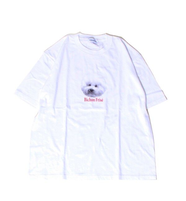 GLOSTER「【新柄追加】【GLOSTER/グロスター】DOG&CAT 犬猫プリントTシャツ」|Tシャツ・カットソー|