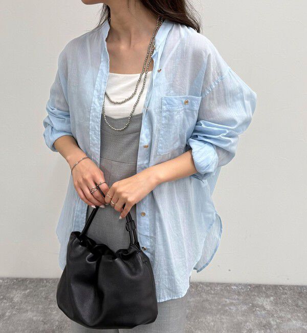 fredy emue「ラミーバンドカラーシャツ」|シャツ・ブラウス|