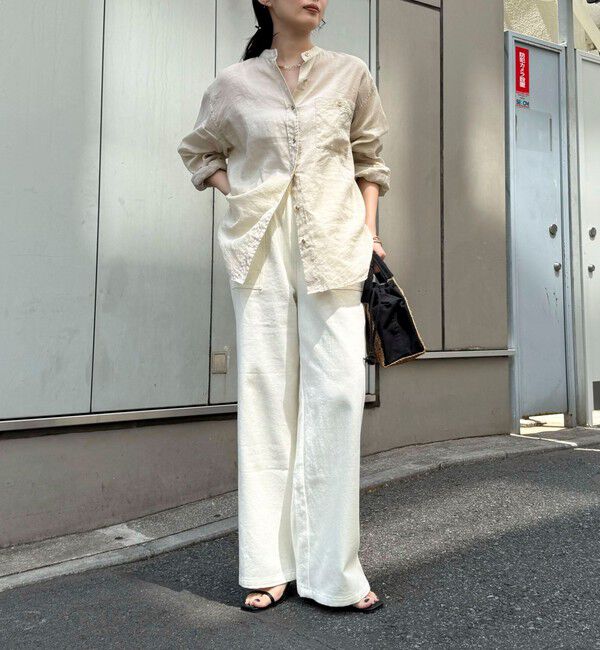 fredy emue「ラミーバンドカラーシャツ」|シャツ・ブラウス|