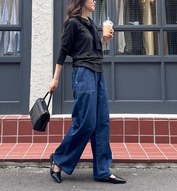 fredy emue「ライトオンスデニムベイカーイージーパンツ」|デニム|