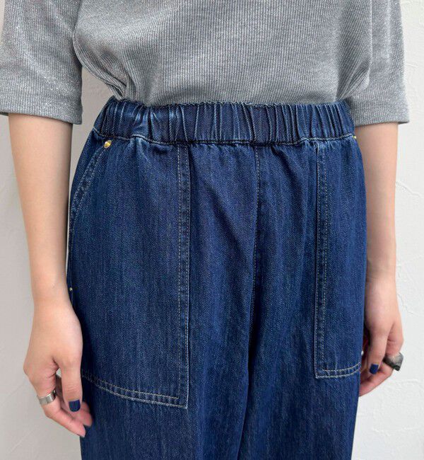 fredy emue「ライトオンスデニムベイカーイージーパンツ」|デニム|