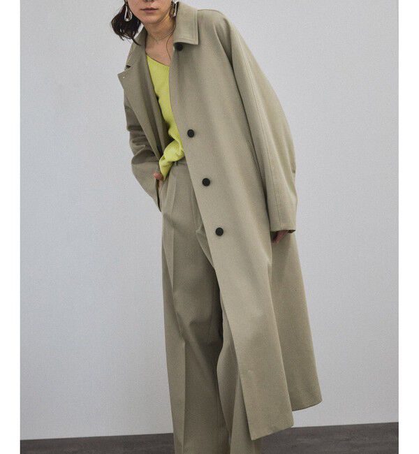 SALON adam et rope'「VISTO WOOL GABA スタンドカラーコート」|ステンカラーコート|