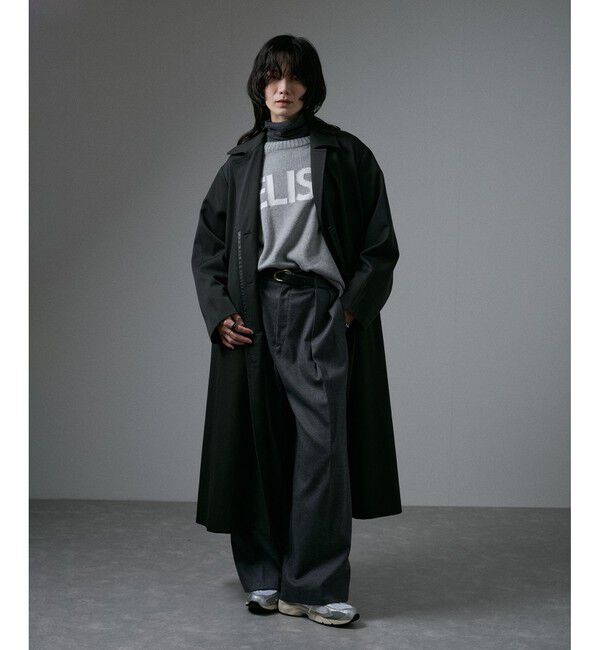 SALON adam et rope'「VISTO WOOL GABA スタンドカラーコート」|ステンカラーコート|