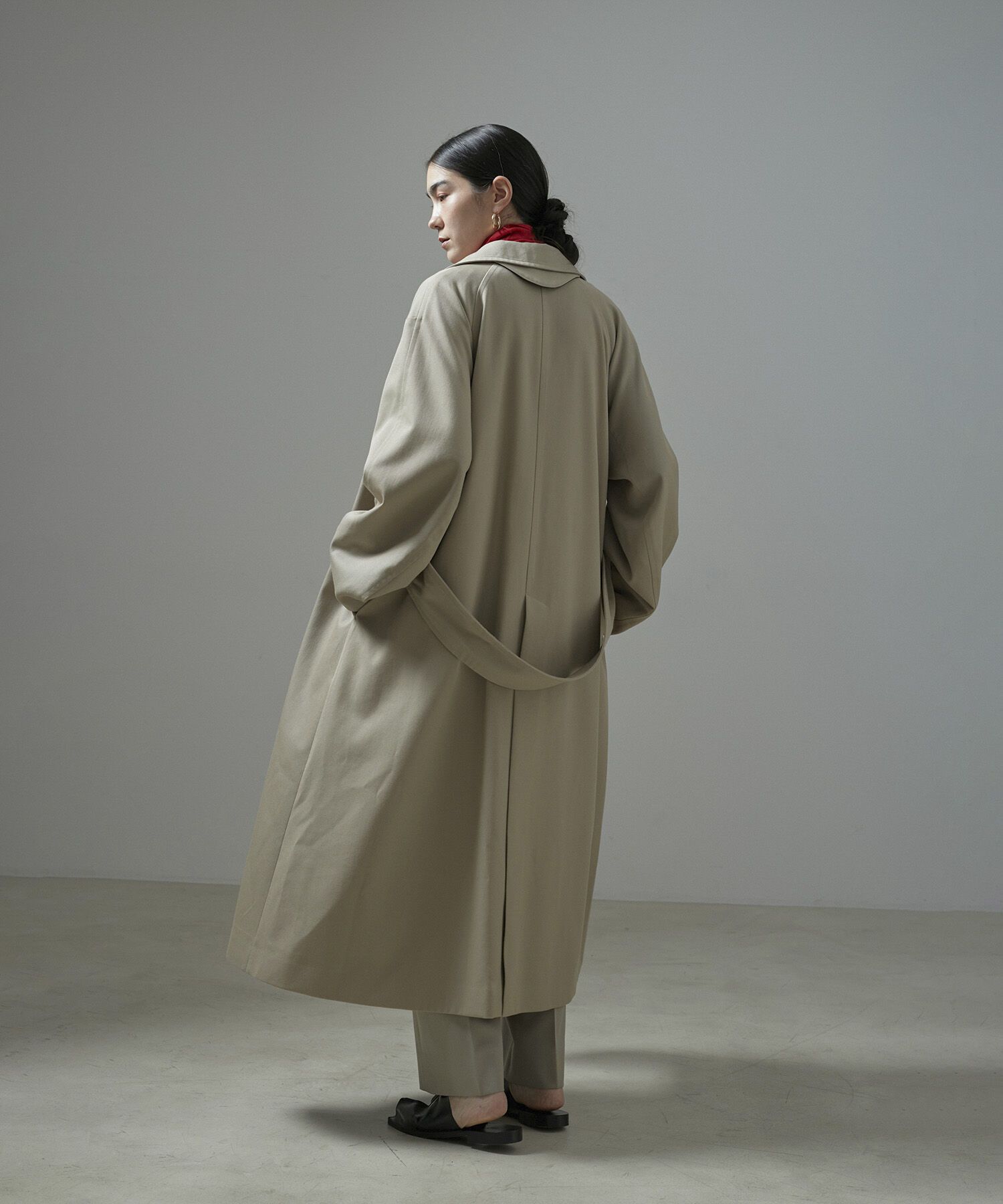 SALON adam et rope'「VISTO WOOL GABA スタンドカラーコート」|ステンカラーコート|