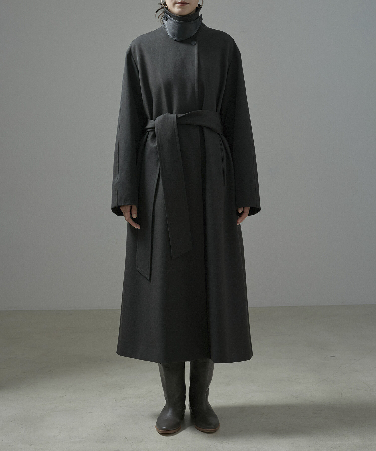 SALON adam et rope'「VISTO WOOL GABA スタンドカラーコート」|ステンカラーコート|