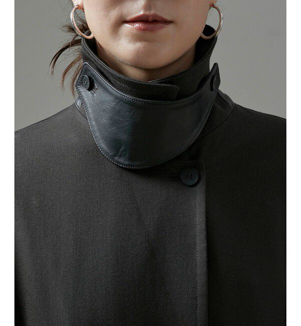 SALON adam et rope'「VISTO WOOL GABA スタンドカラーコート」|ステンカラーコート|