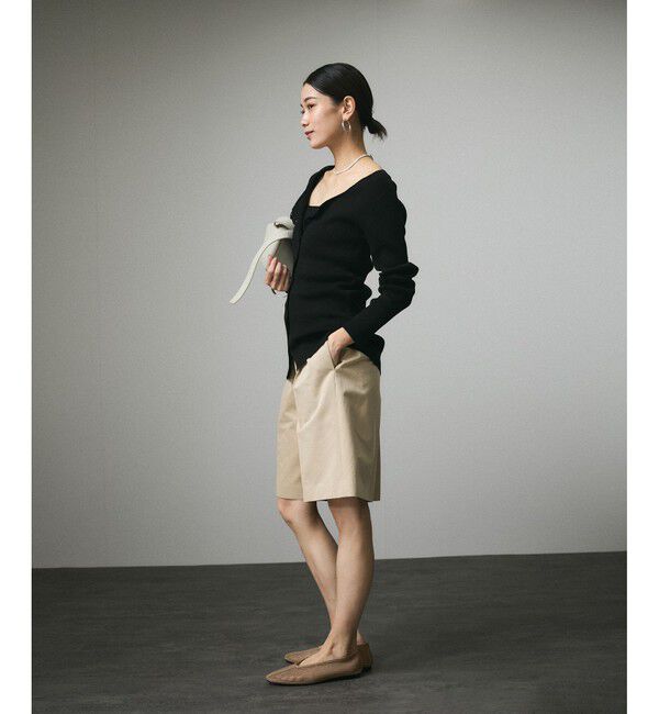 SALON adam et rope'「キュプラコットンリブカーディガン」|カーディガン|