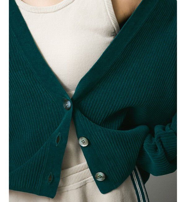 SALON adam et rope'「Vネックカーディガン-CreamyCotton /クリーミーコットン-」|カーディガン|