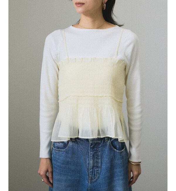 SALON adam et rope'「ビスチェプルオーバーニットセット」|ニット・セーター|