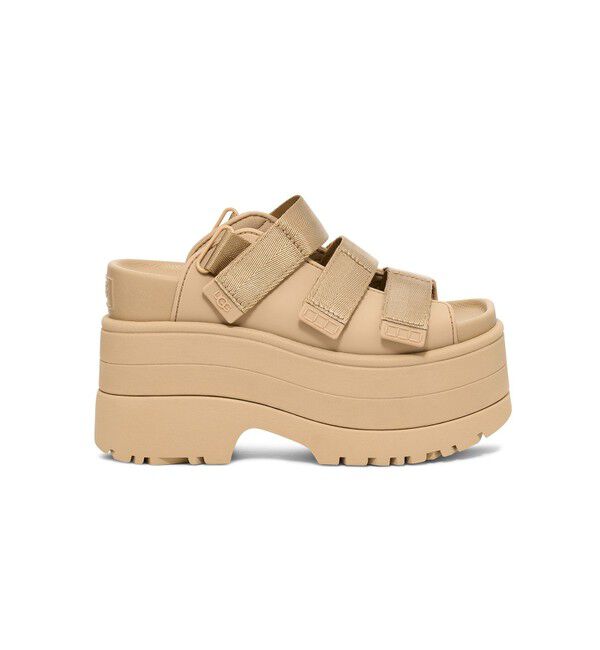 SALON adam et rope'「【UGG(アグ)】W GOLDENRISE / ゴールデンライズ 3WAYストラップ厚底サンダル【WEB限定】」|サンダル|ベージュサブ