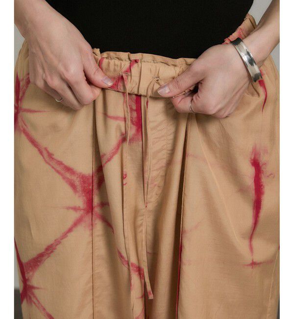 SALON adam et rope'「タイダイイージーパンツ」|チノ|