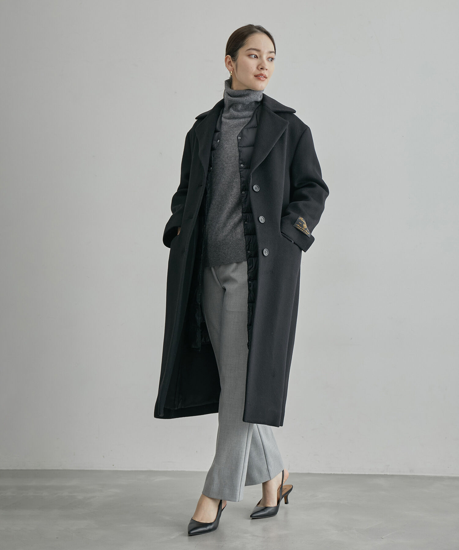 ROPE「【TAION】別注Vネックロングダウンベスト」|ダウン|