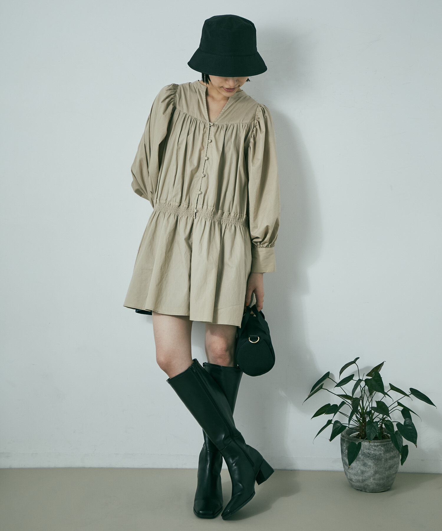 Juze「スクエアトゥストレッチロングブーツ」|その他|