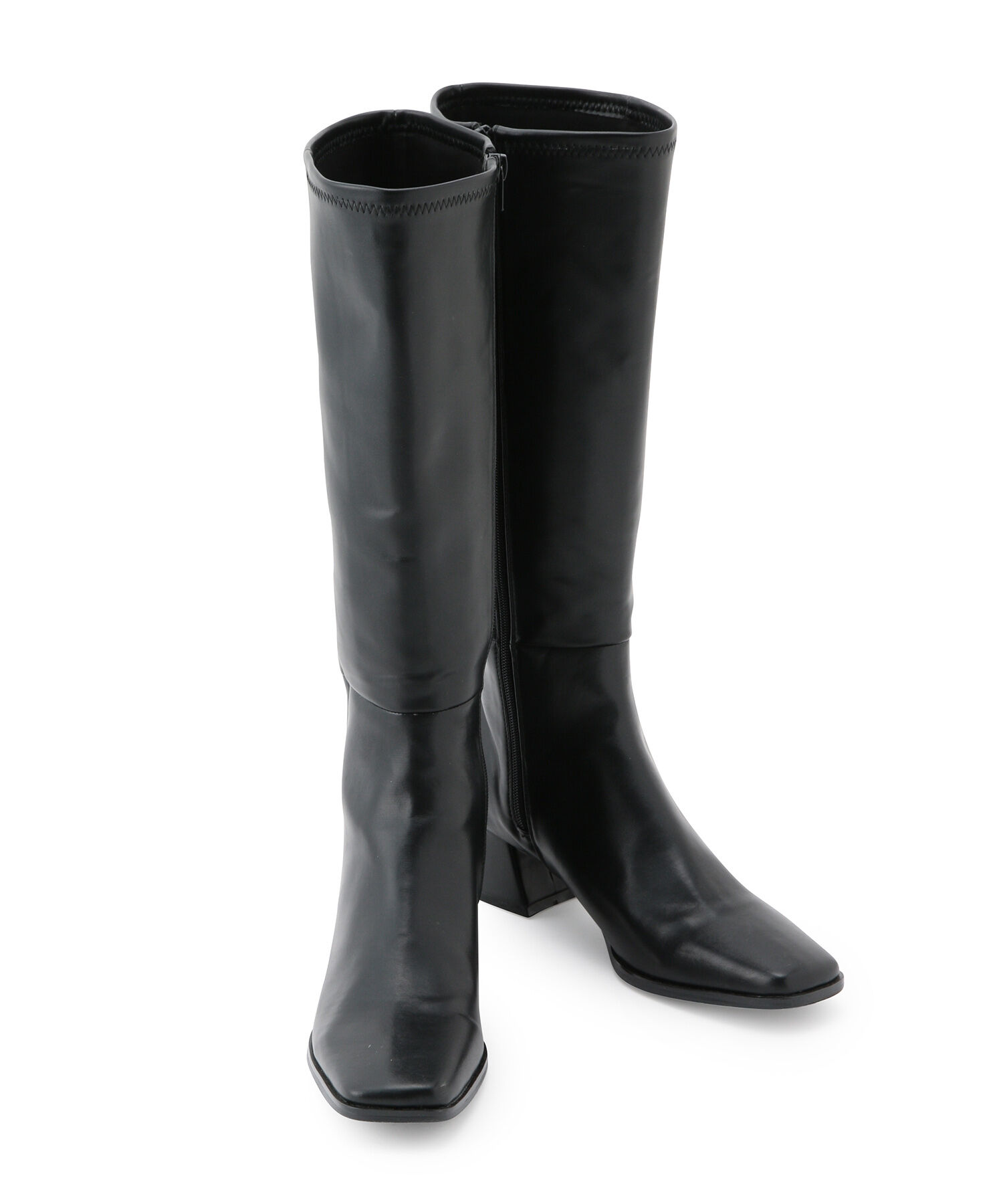 Juze「スクエアトゥストレッチロングブーツ」|その他|