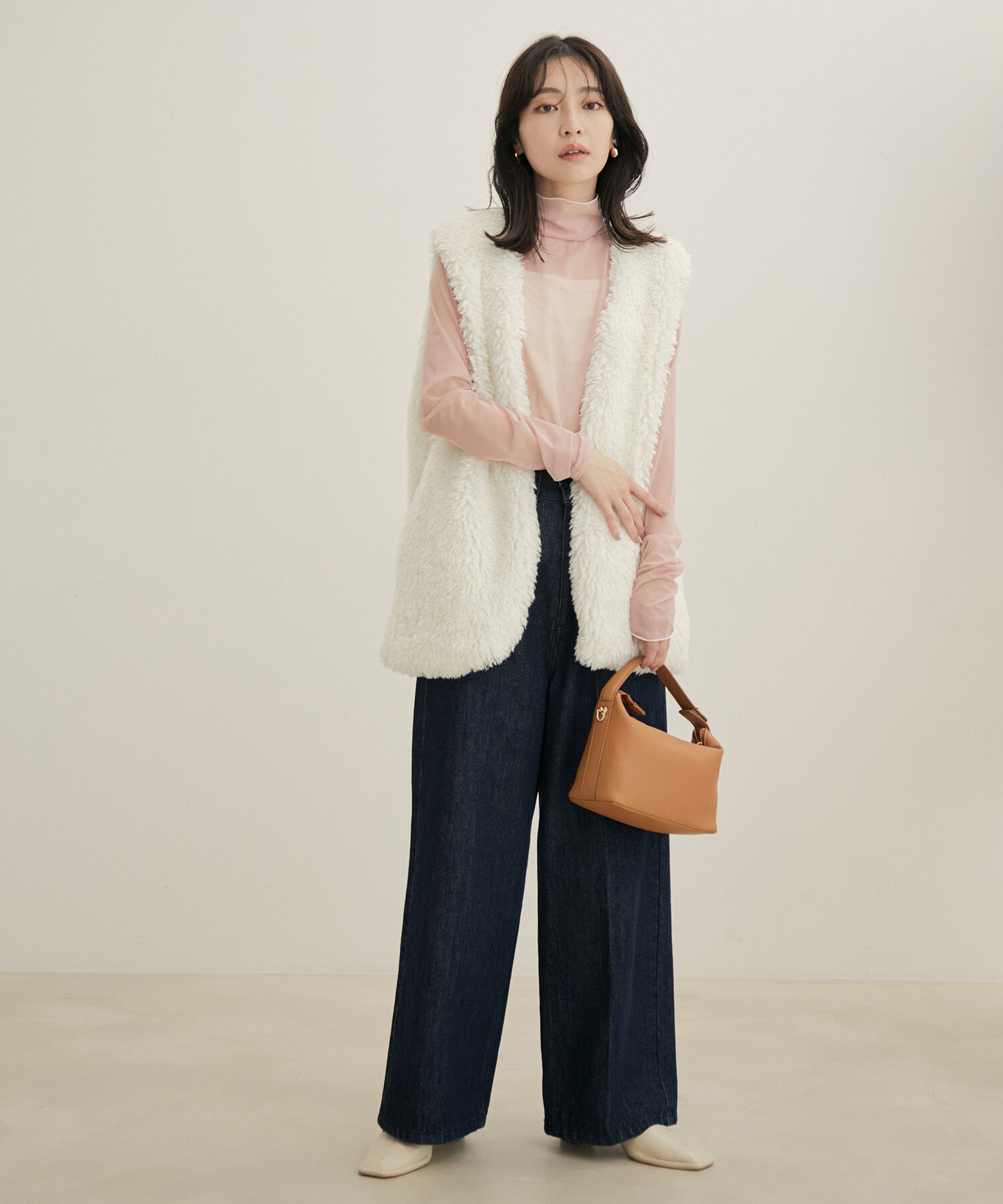 VIS「【程よい透け感】チェック＆花柄＆無地シアーインナー」|Tシャツ・カットソー|