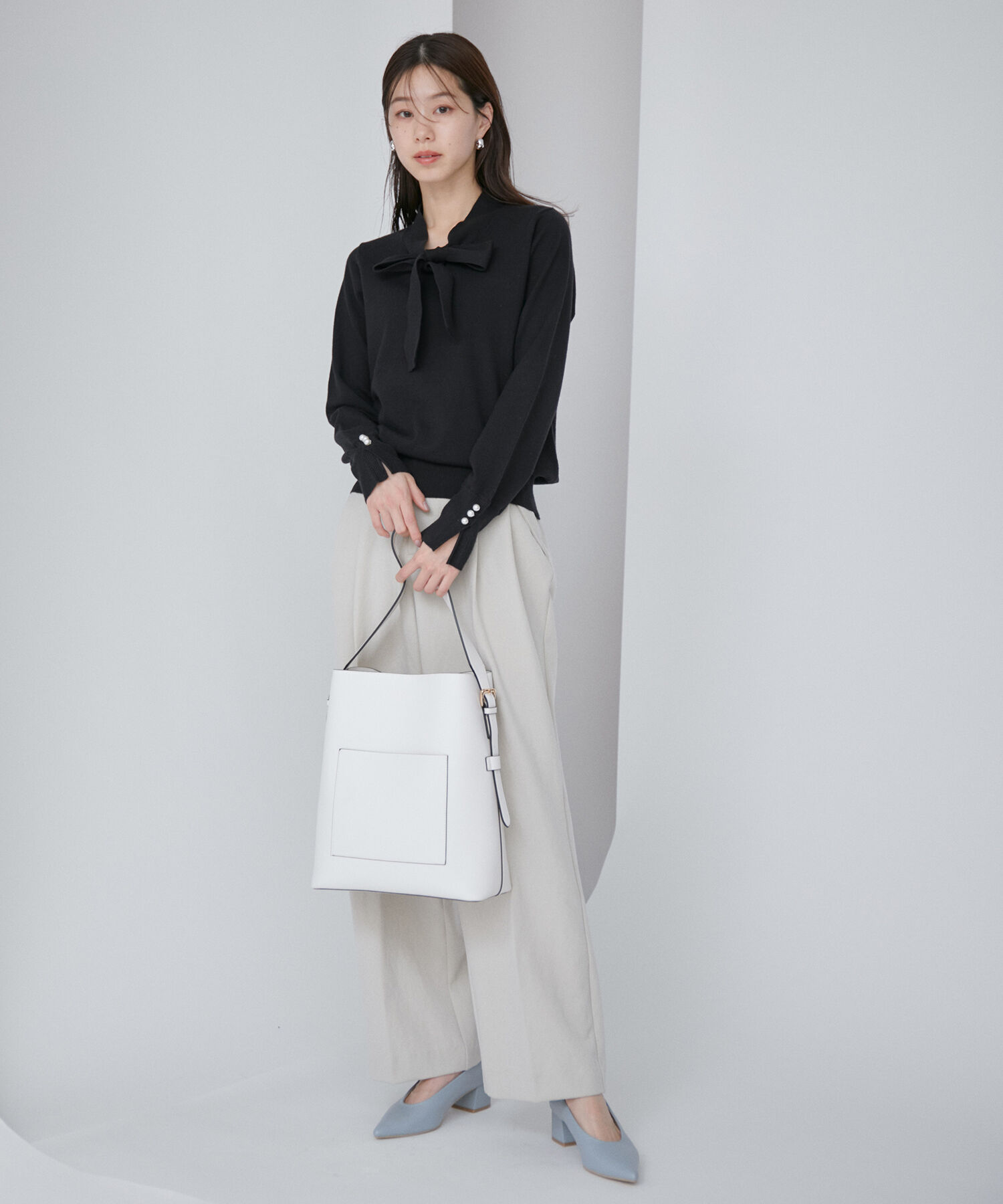 Juze「ポインテッドソフトパンプス」|パンプス|